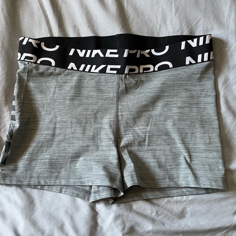 Nike Pro Dri-Fit Compression Shorts Gray Black Women’s XL